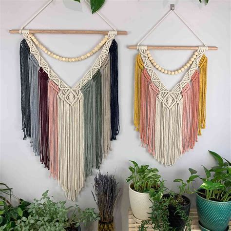 macrame wall hanging pink|multi color macrame wall hanging.